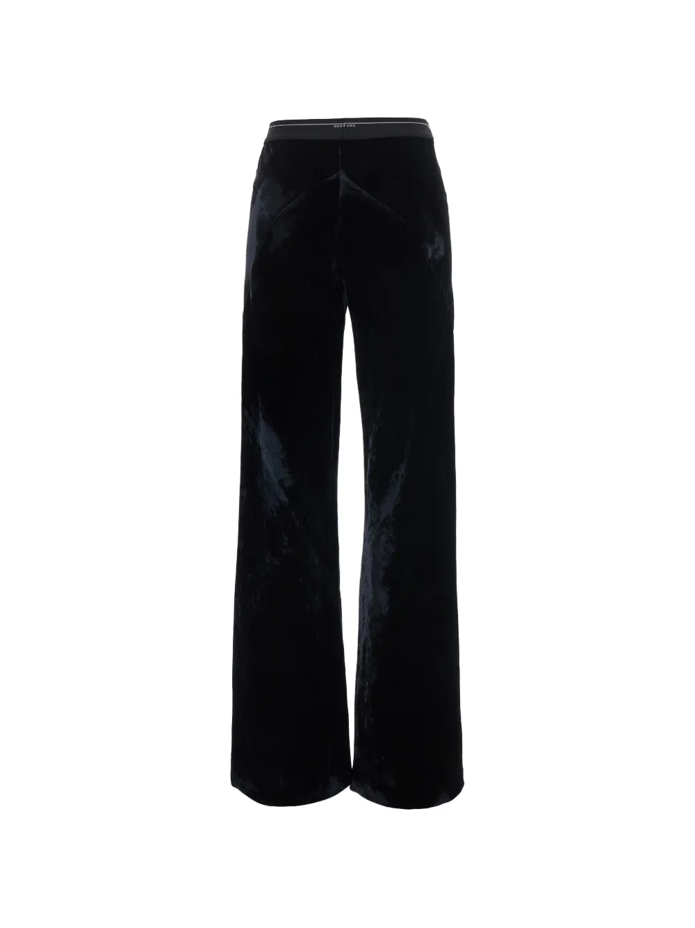 Semicouture Chelle broek met tailleband met logo Zwart