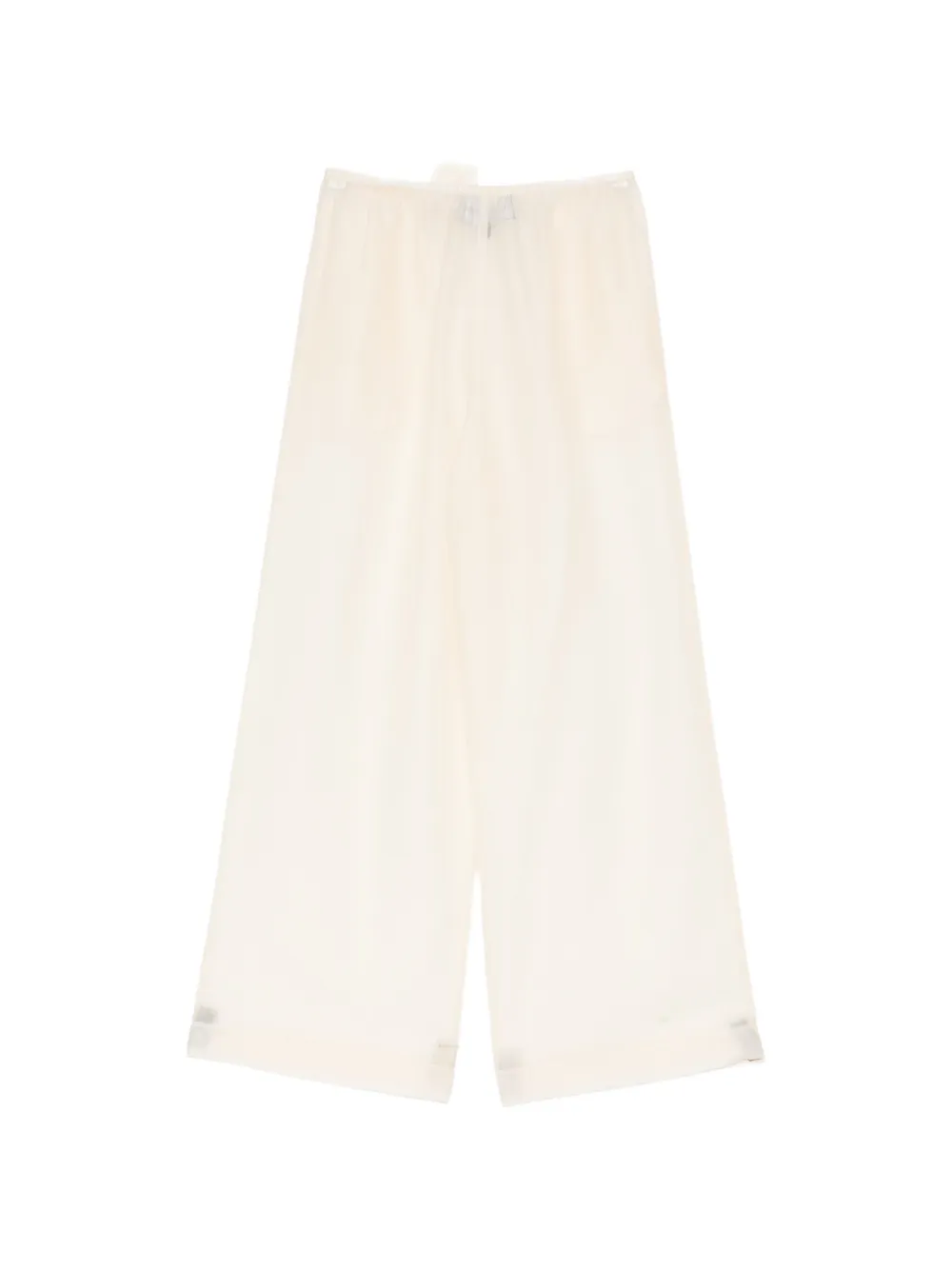 Cynthia Rowley Salina doorzichtige broek Beige