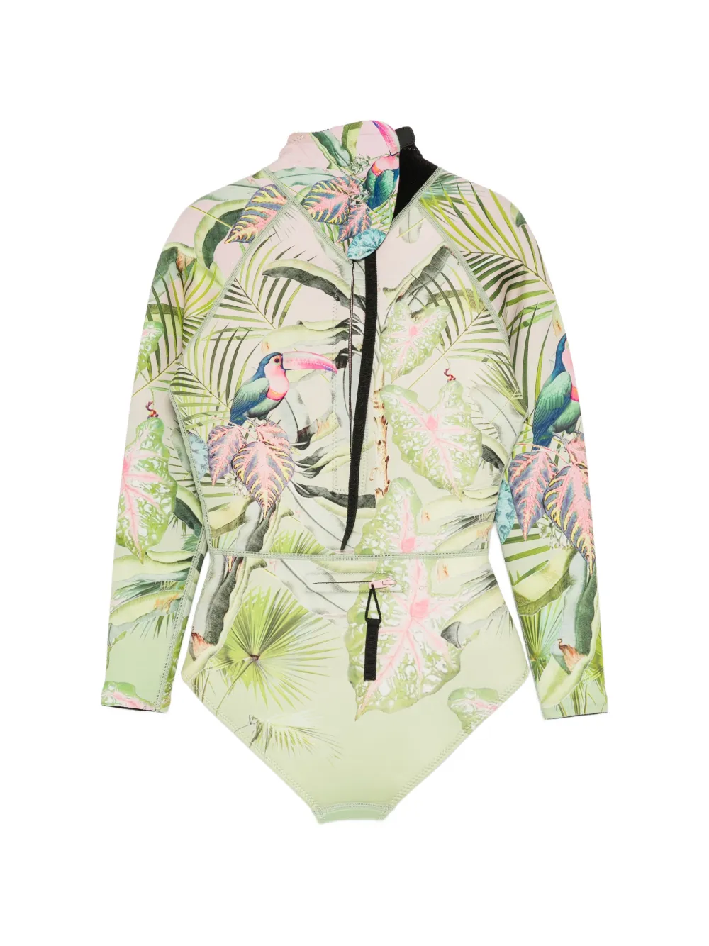Cynthia Rowley Wetsuit met bloemenprint Groen