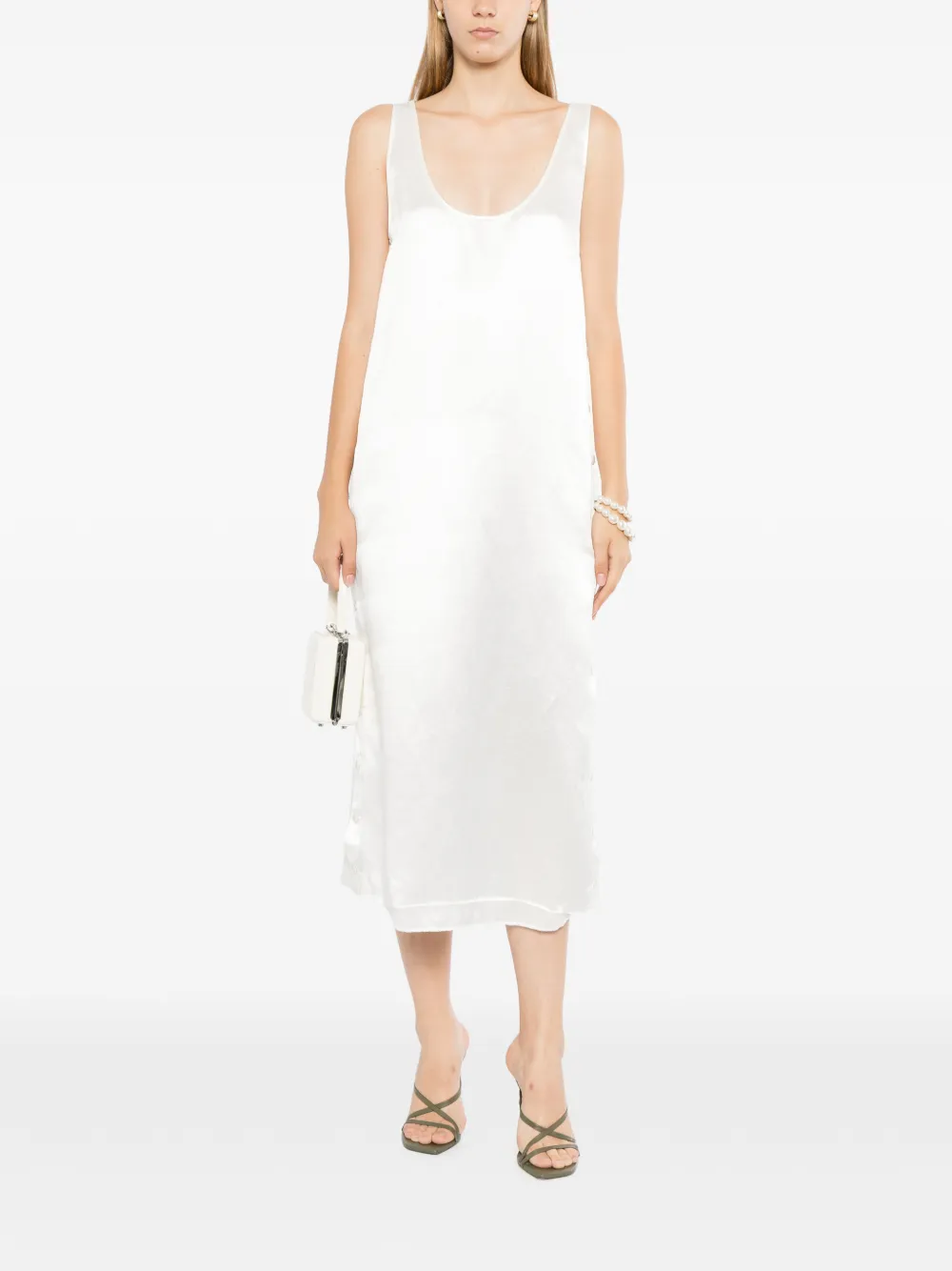 Cynthia Rowley Breakaway jurk met drukknopen Wit