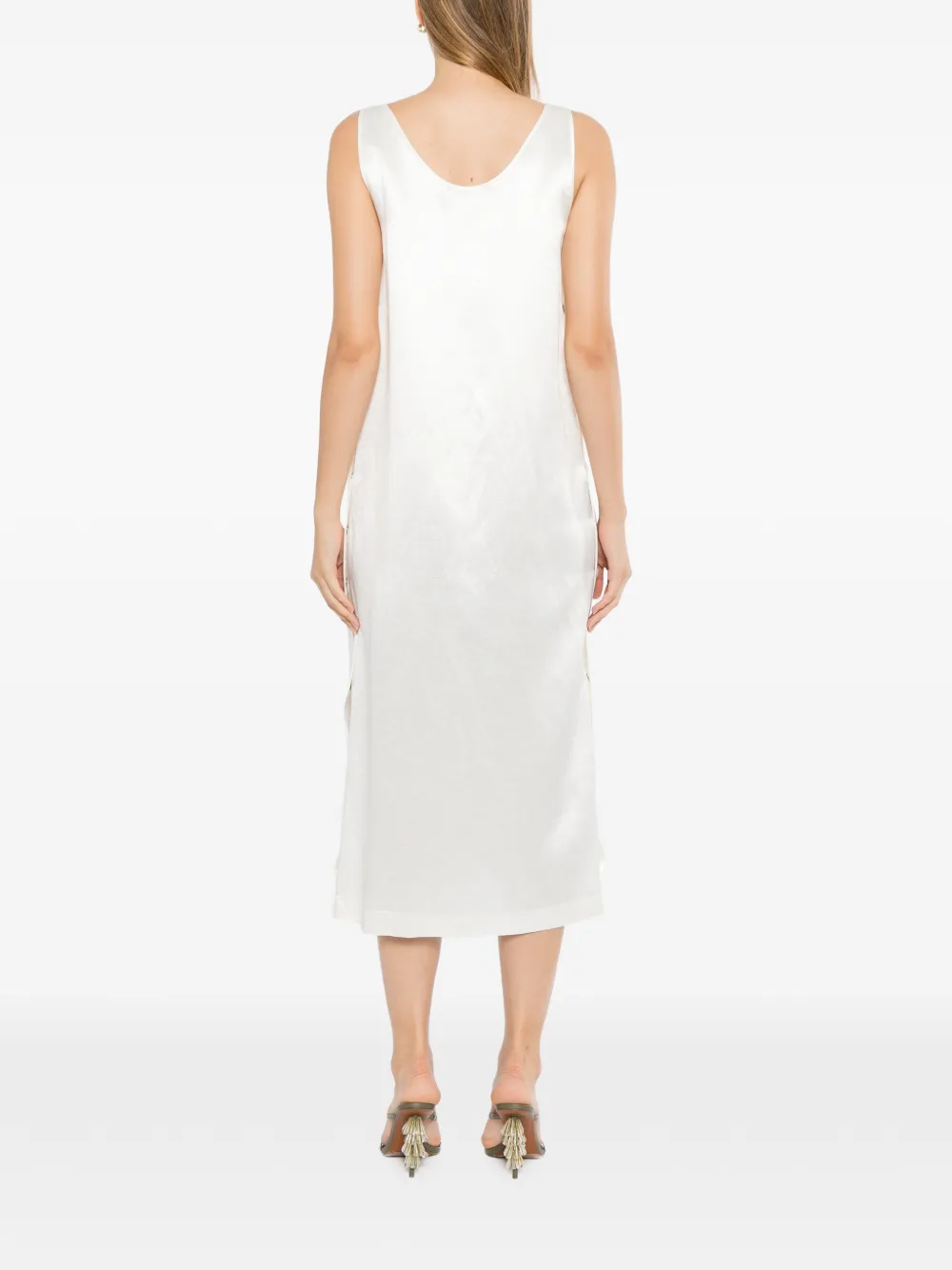 Cynthia Rowley Breakaway jurk met drukknopen Wit