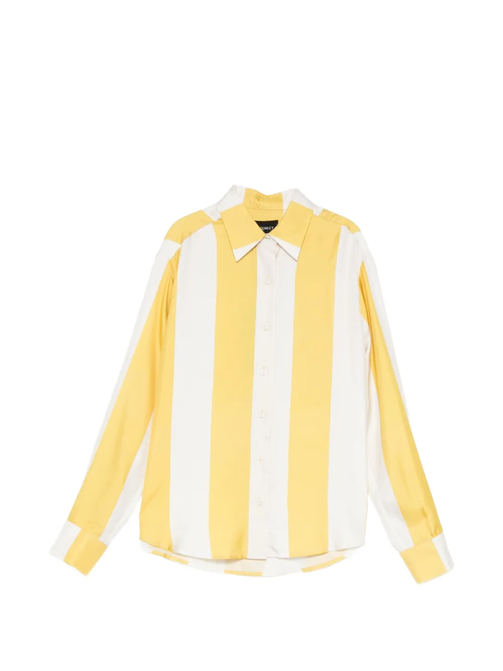 Cynthia Rowley chemise en soie à rayures - Jaune Cynthia Rowley chemise en soie à rayures - Jaune