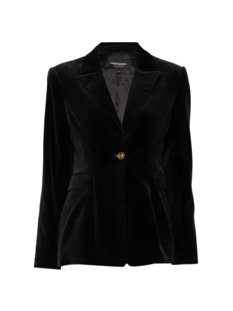 Cynthia Rowley velveteen fitted blazer
