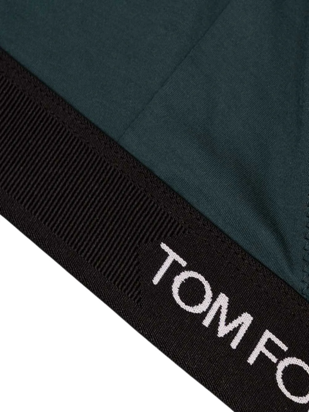 TOM FORD logo-underband triangle bra Groen