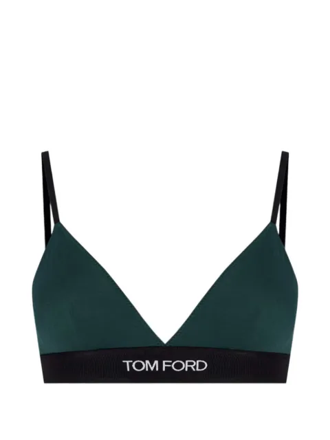 TOM FORD logo-underband triangle bra