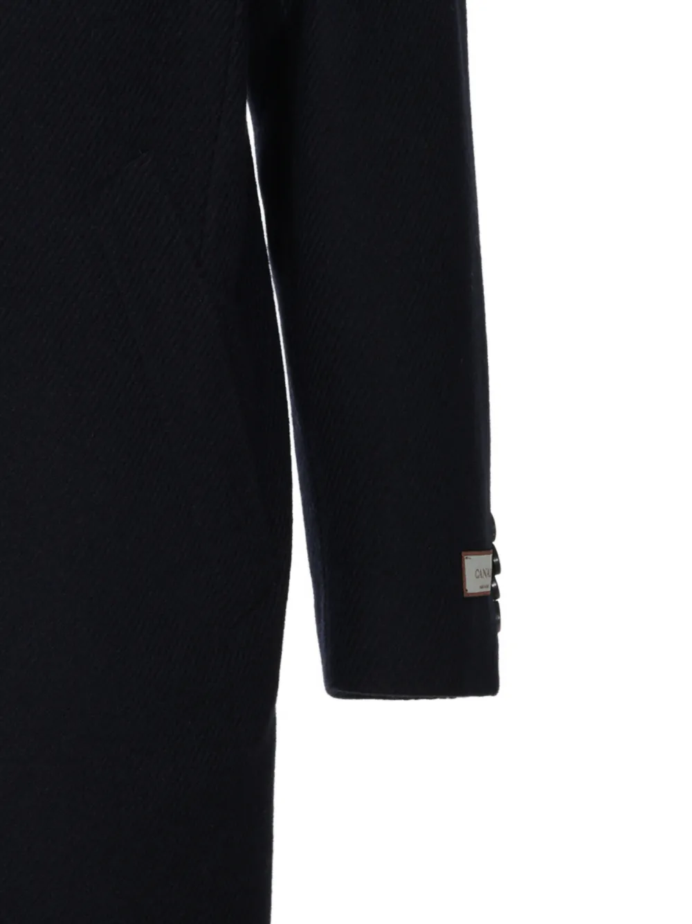 Canali Mantel met dubbele rij knopen Blauw