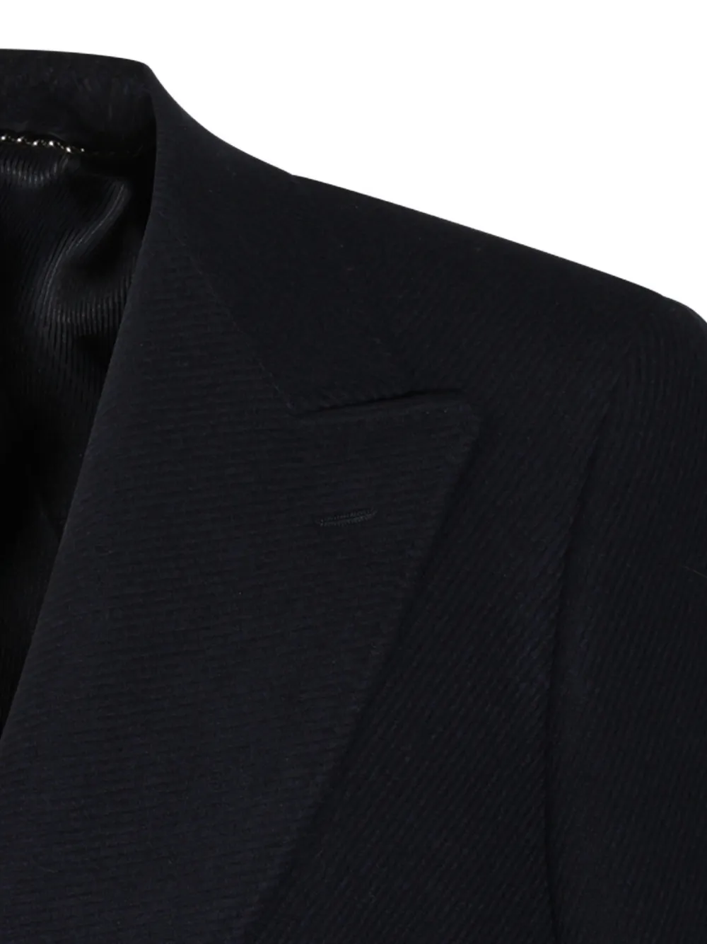Canali Mantel met dubbele rij knopen Blauw