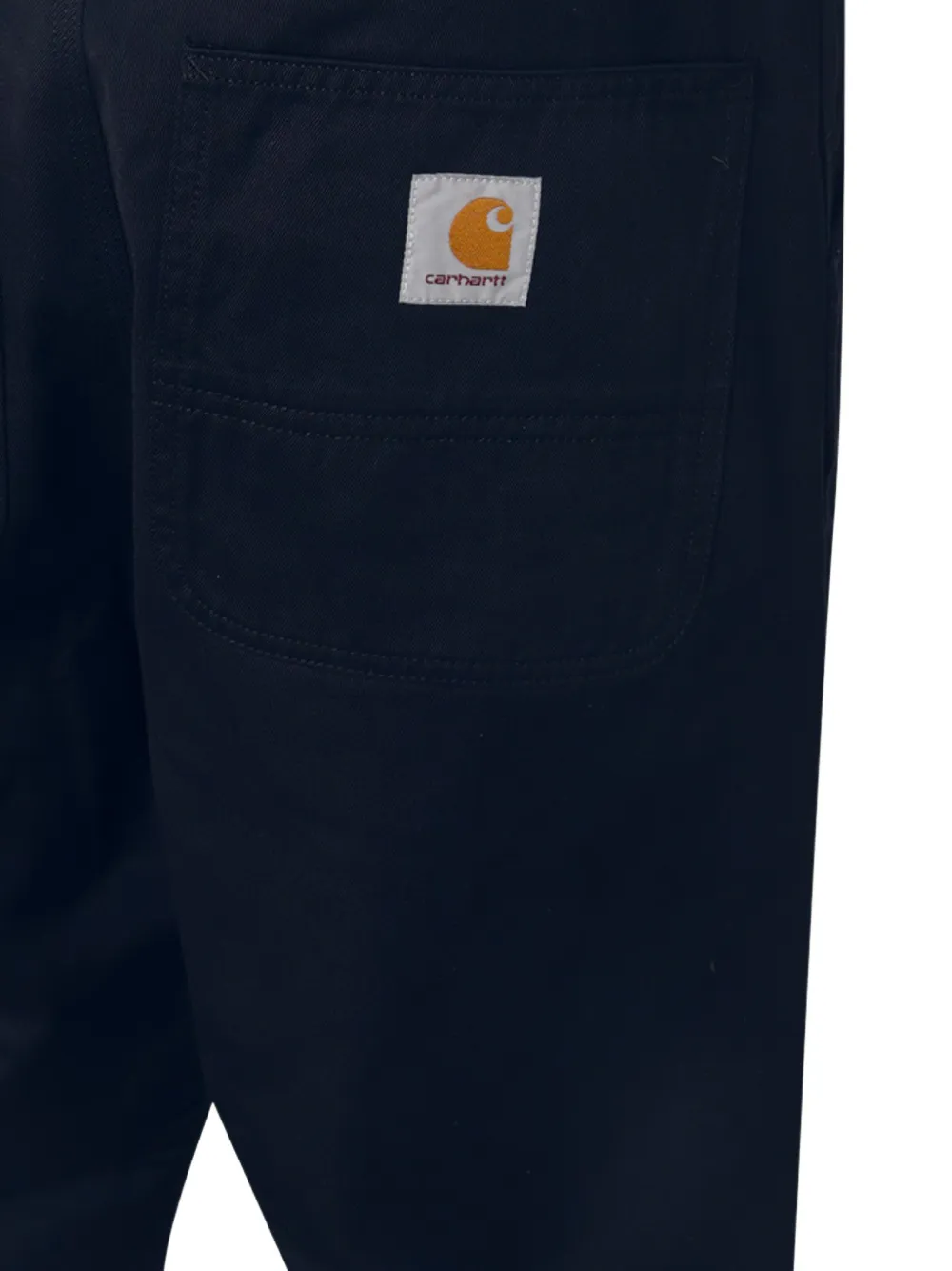 Carhartt WIP logo-patch trousers Zwart