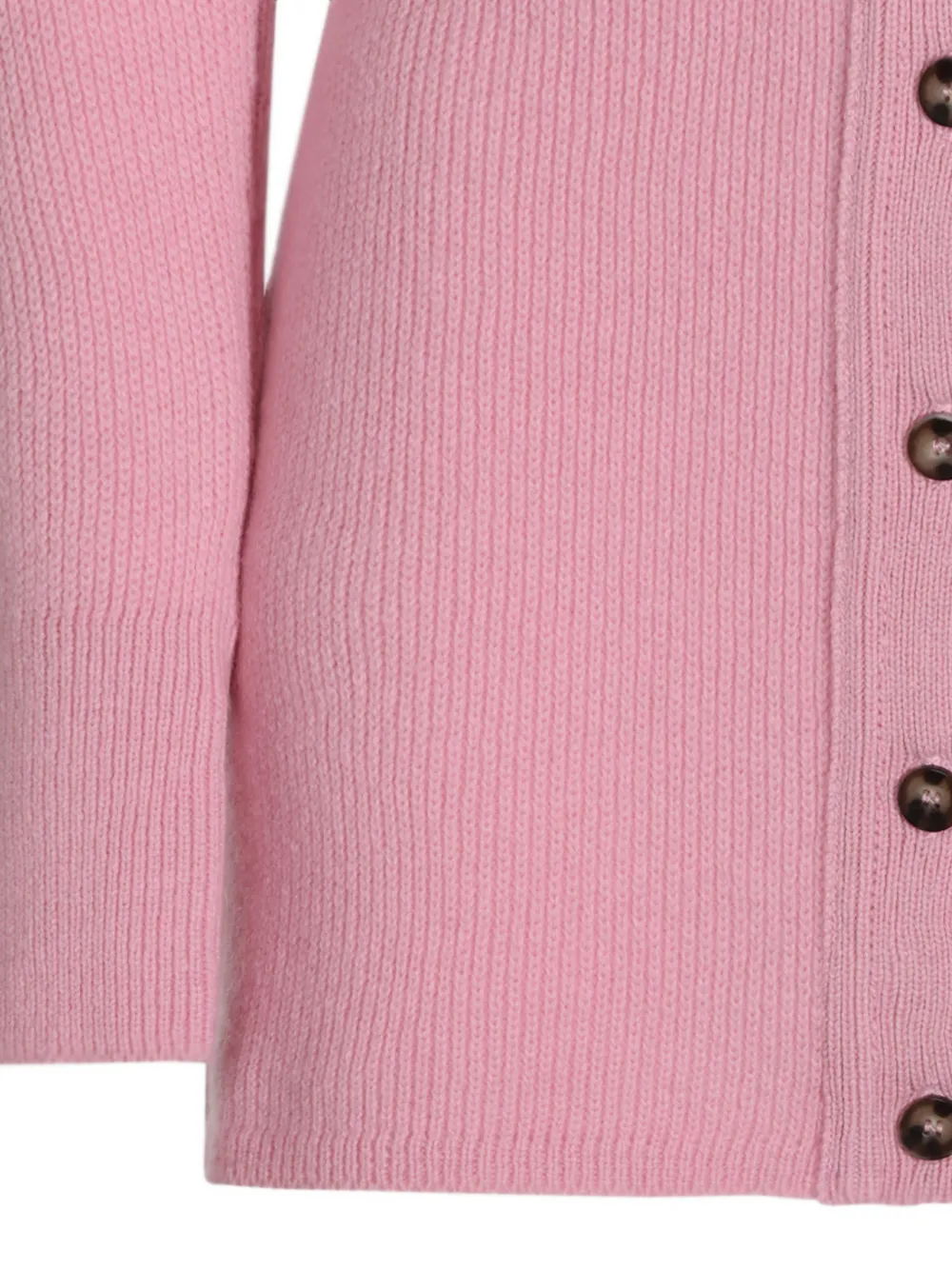 Blumarine Wollen vest met veren Roze