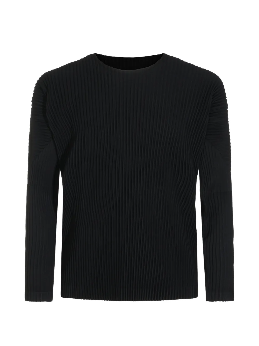 Homme Plissé Issey Miyake pleated long-sleeve T-shirt - Nero
