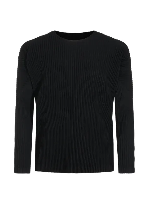 Homme Plissé Issey Miyake pleated long-sleeve T-shirt
