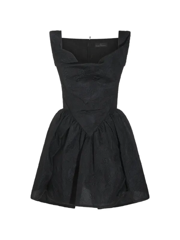 Vivienne Westwood Jacquard-effect Sleeveless Dress in Black