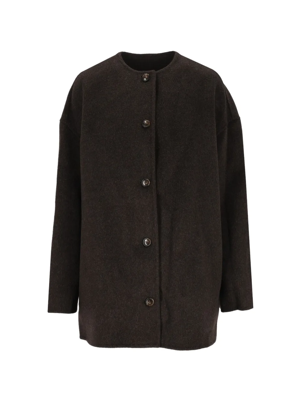 LouLou de Saison oval-shaped short coat - Braun