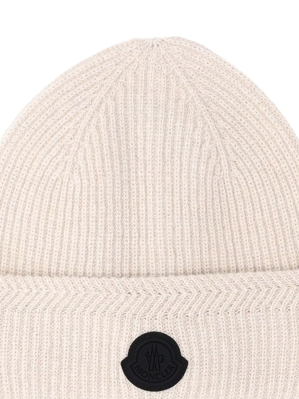 Moncler Muts met logopatch Beige
