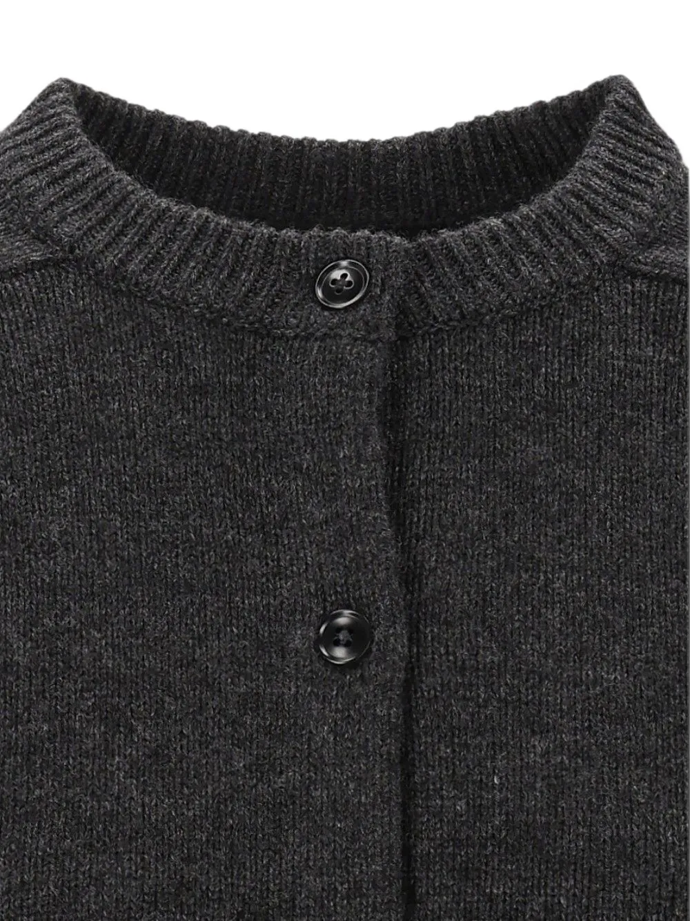 LouLou de Saison Aidar vest met ronde hals Grijs
