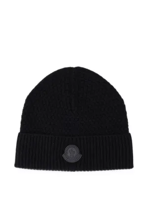 Prada Re-nylon Gabardine And Wool Cap | Black | FARFETCH
