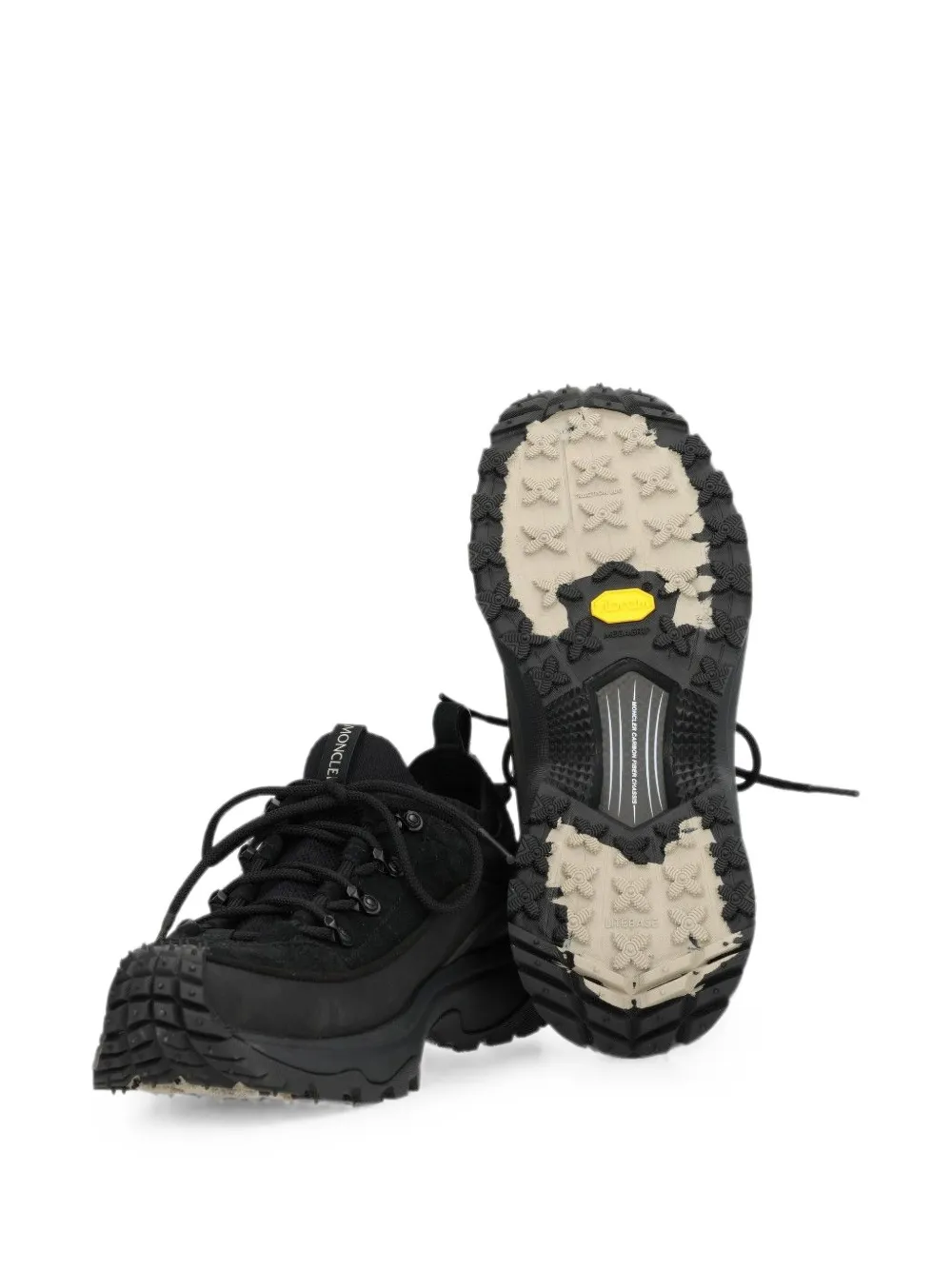 Moncler Trailgrip Lite3 suede sneakers Zwart