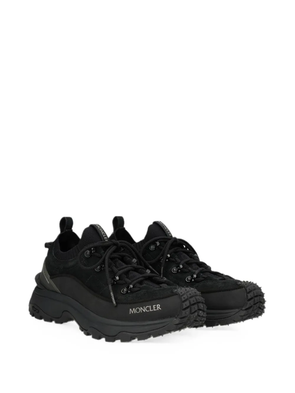 Moncler Trailgrip Lite3 suede sneakers Zwart