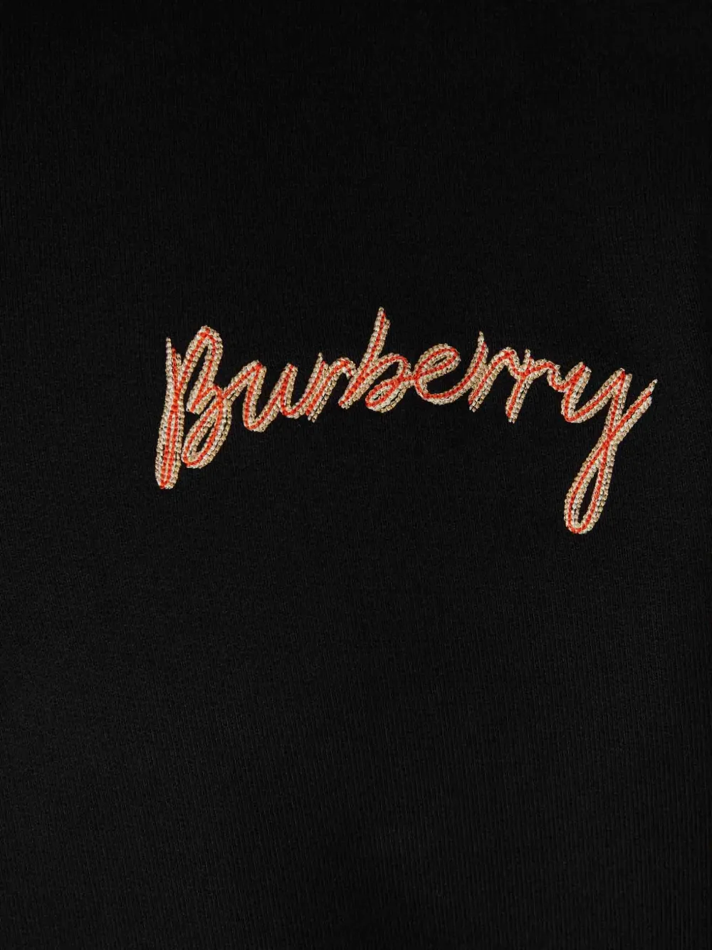 Burberry Sweater met geborduurd logo Zwart