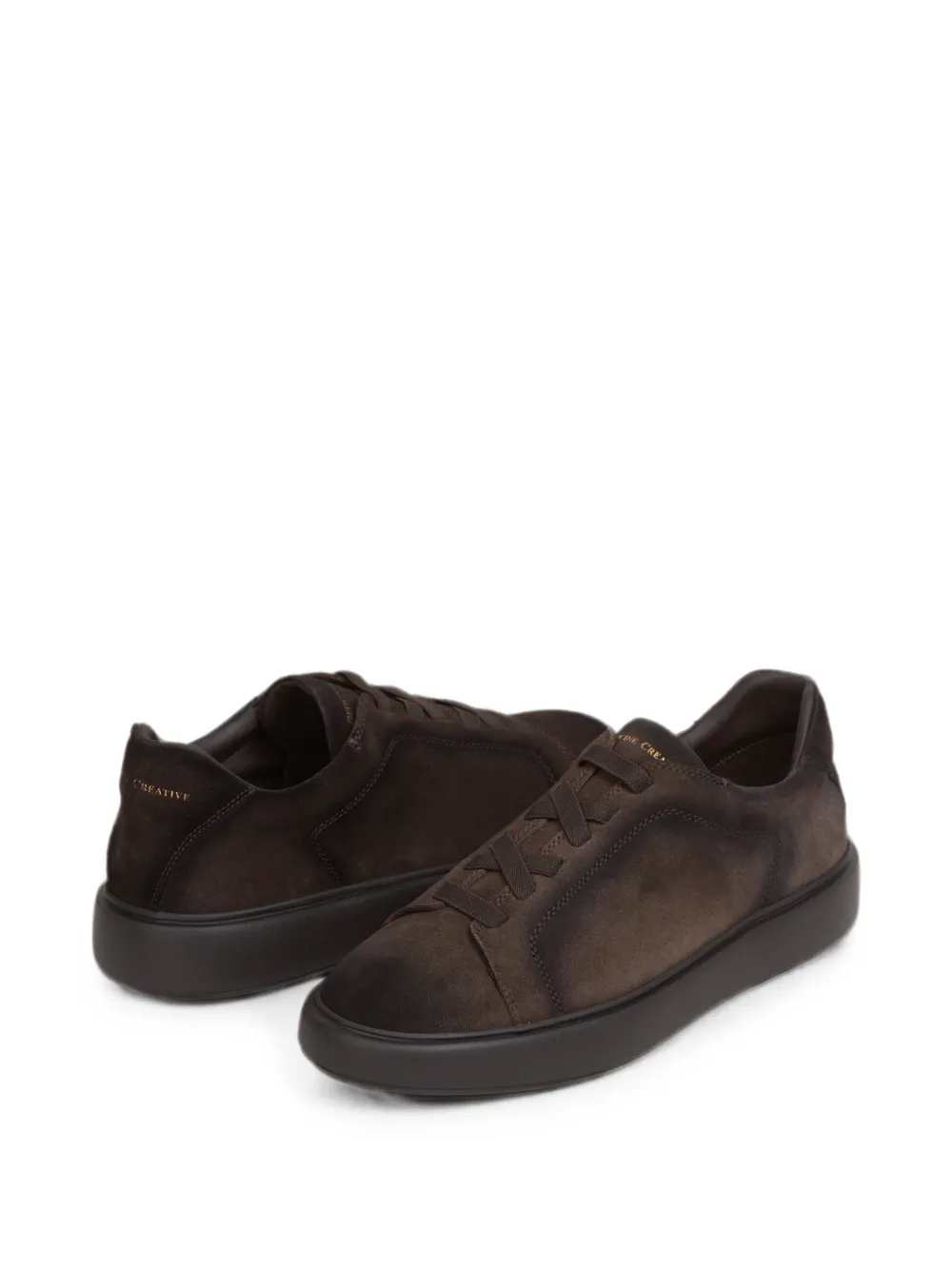 Officine Creative Slouch suede lace-up sneakers Bruin