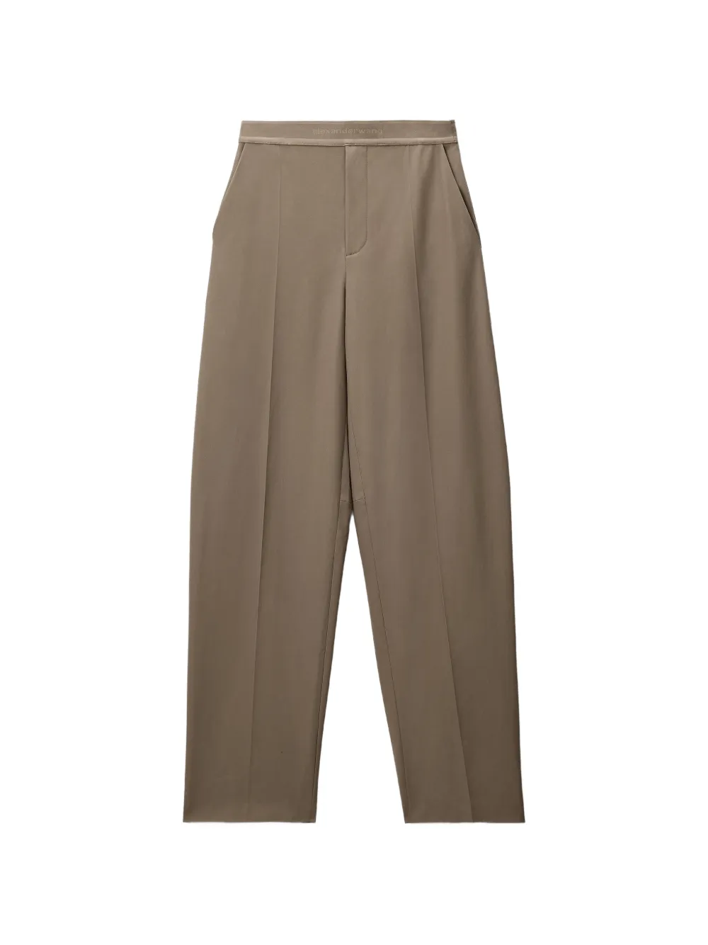 Alexander Wang Pantalon met logo tailleband Beige