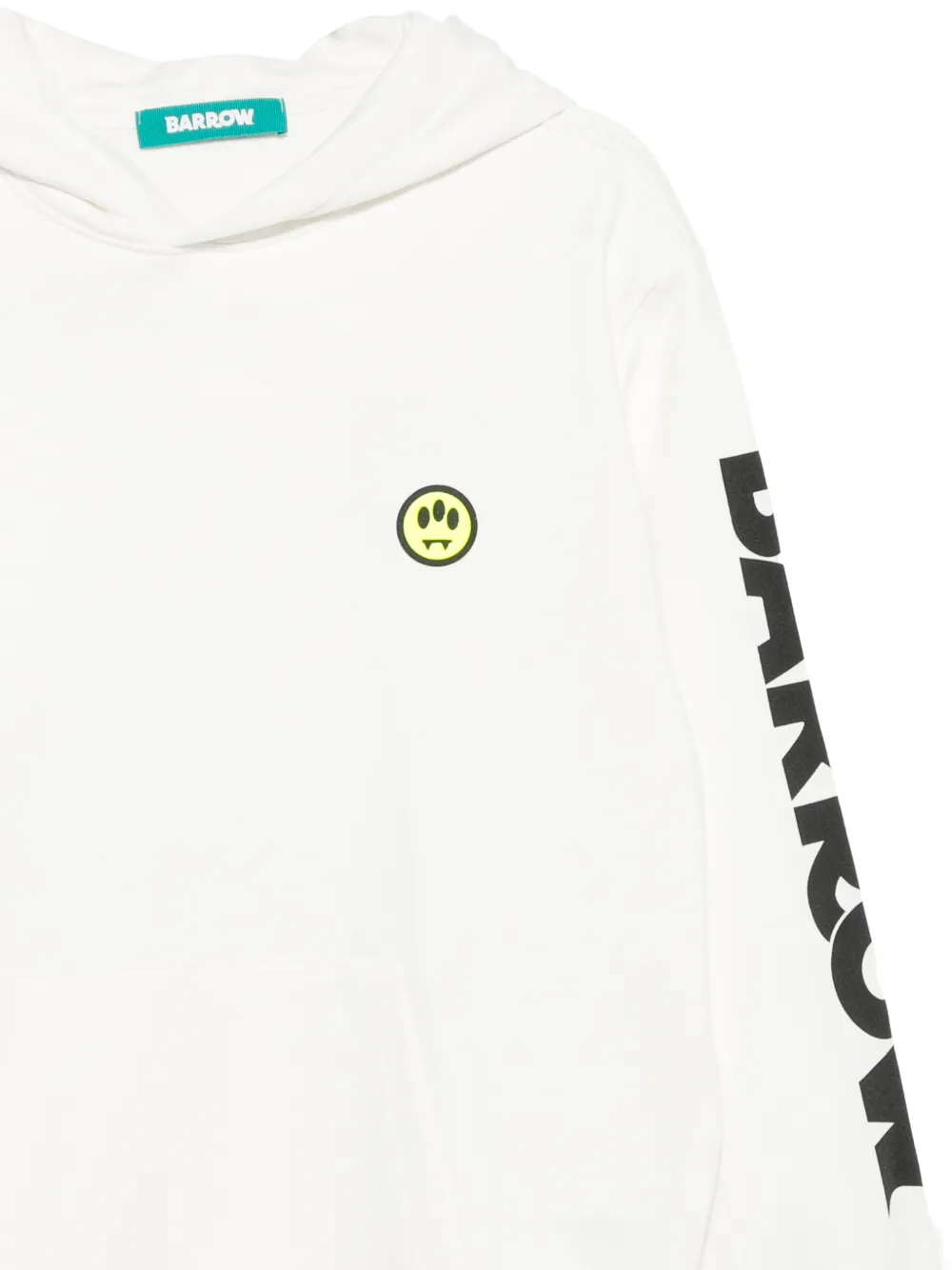 BARROW Jersey hoodie Wit