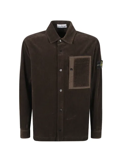 Stone Island 1200016 organic cotton corduroy 800 overshirt