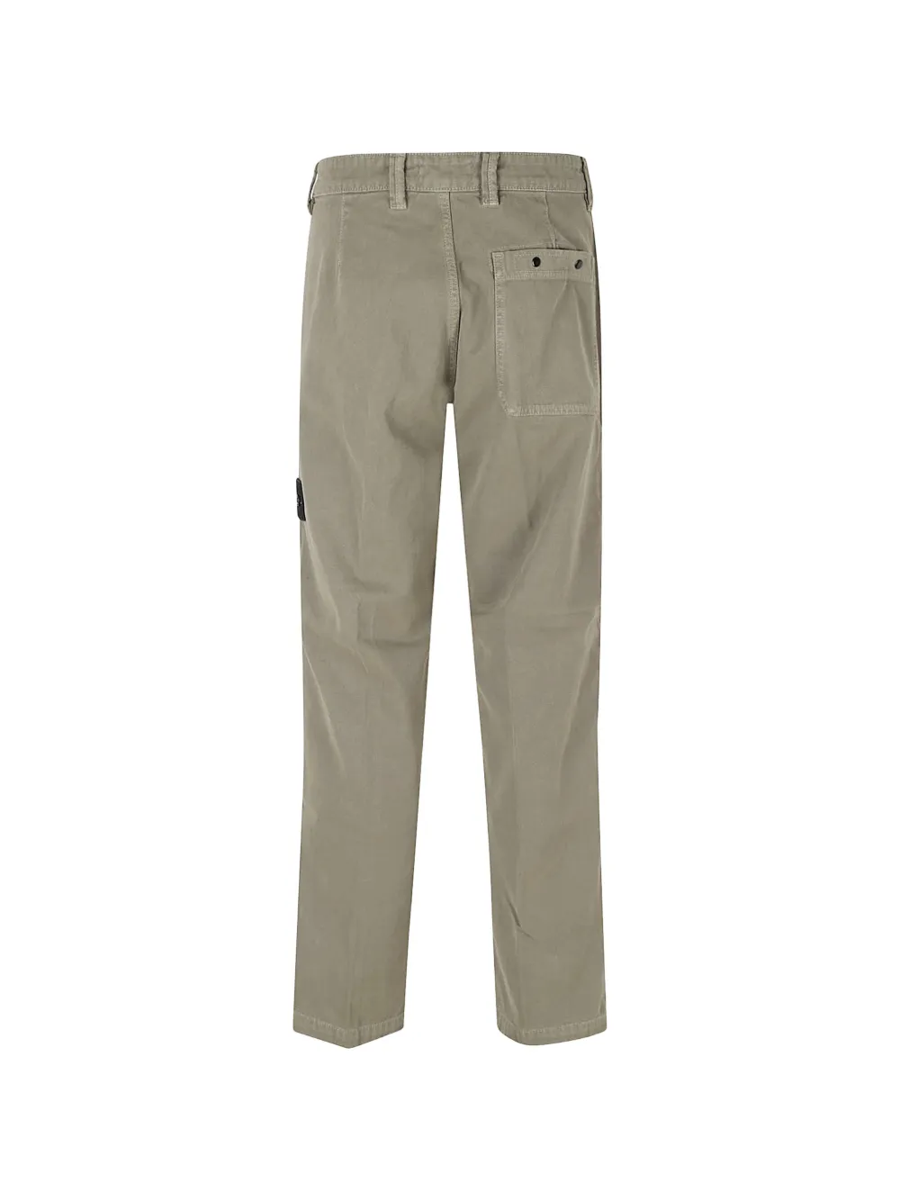 Stone Island 3100014 ruimvallende chino met katoenen Panama-print en 'OLD'-effect Groen