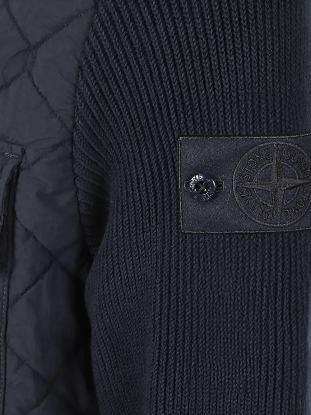 Stone Island Ghost quilted jacket Blauw