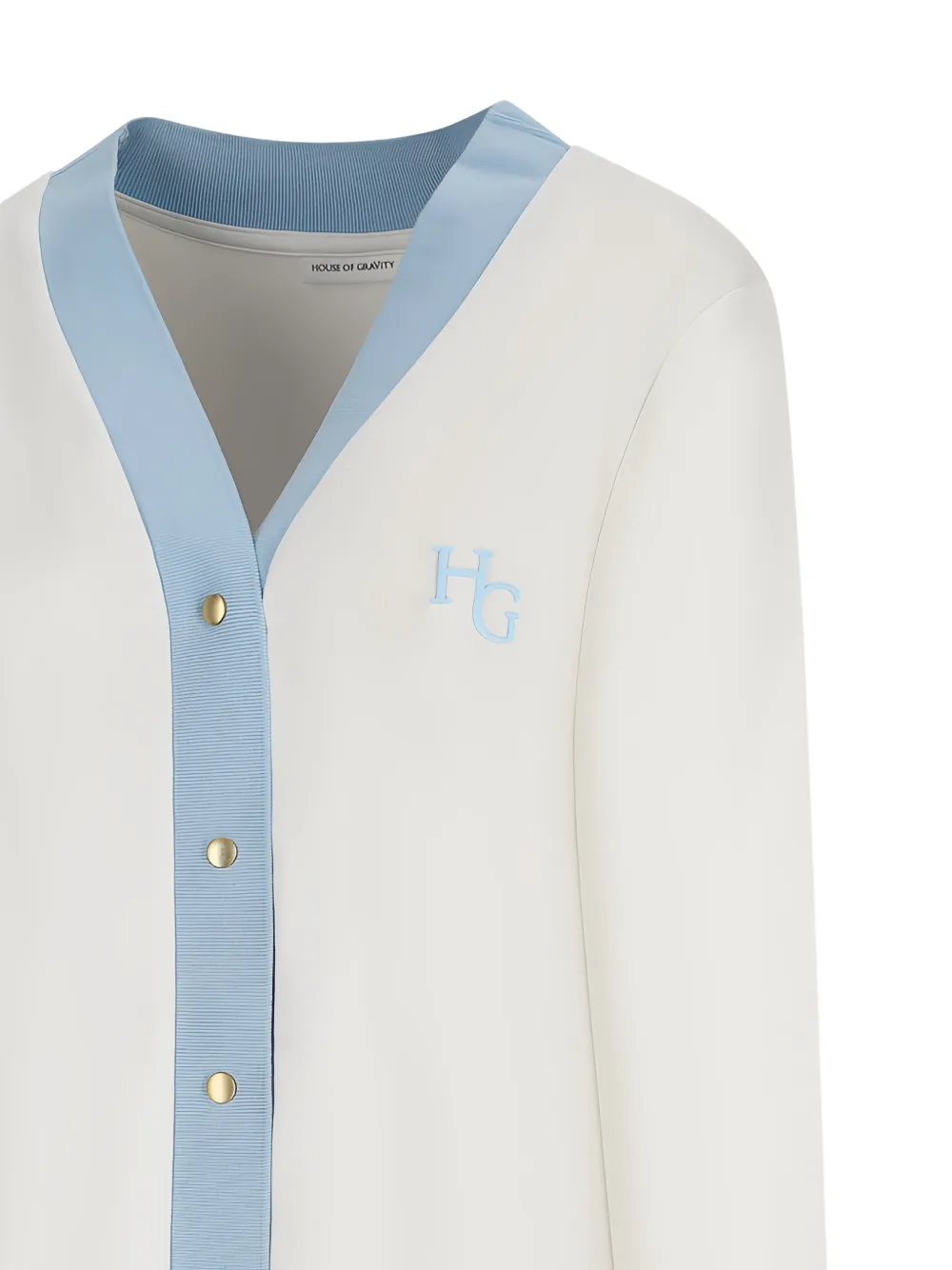 HOUSE OF GRAVITY Club vest met contrasterende afwerking Beige