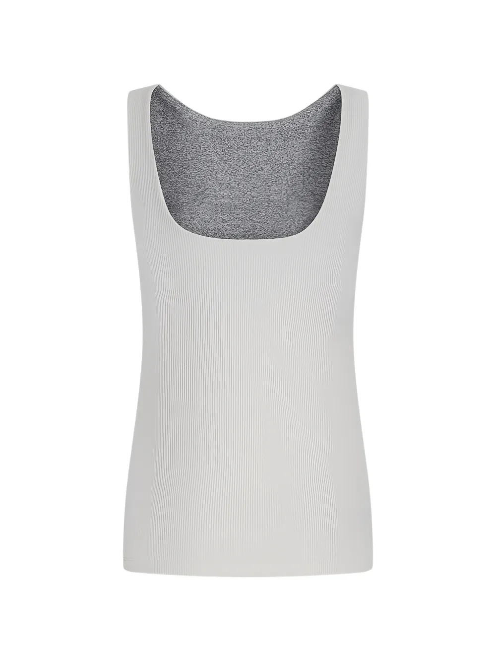 HOUSE OF GRAVITY Ribgebreide mouwloze top Wit