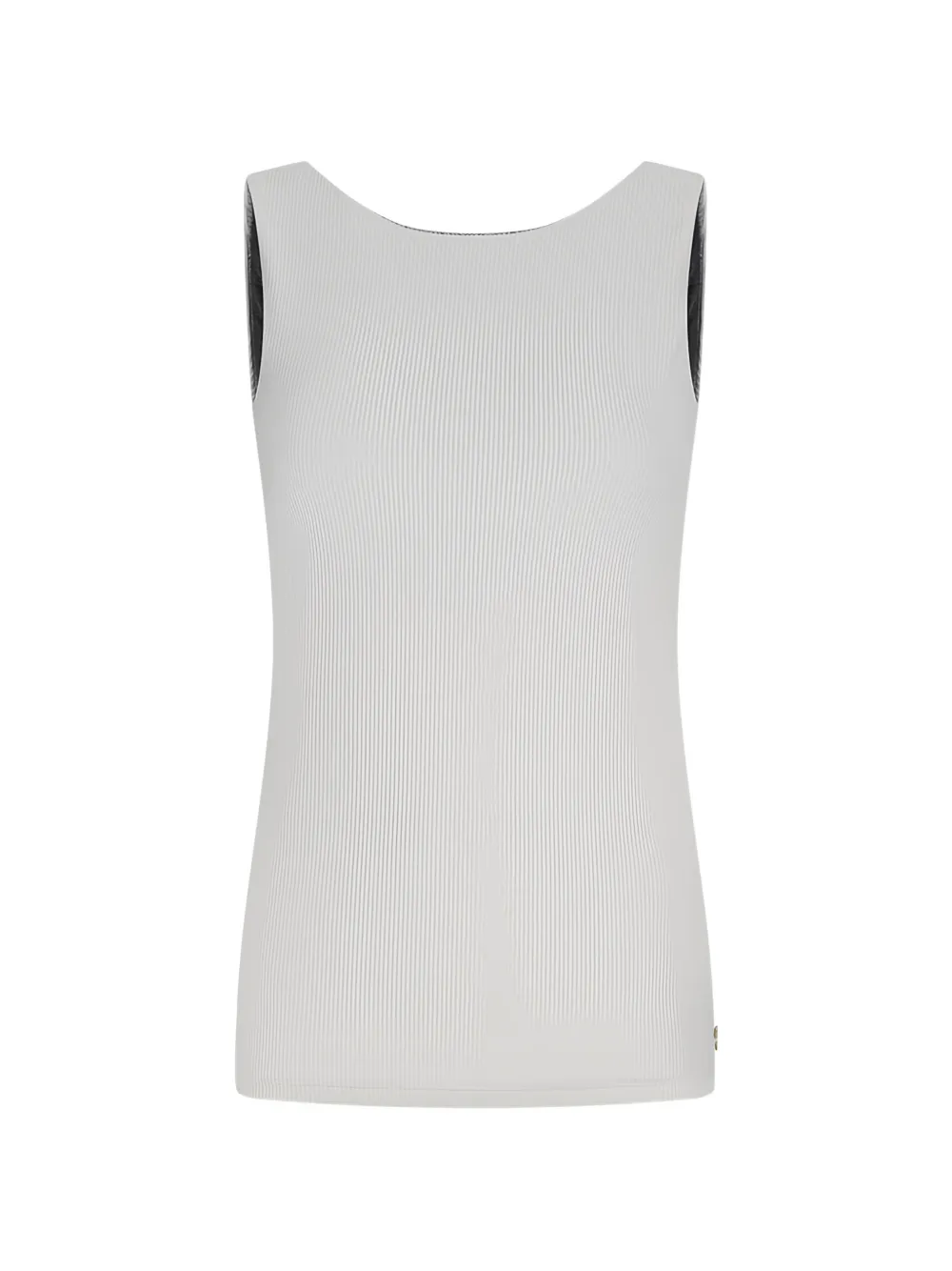 HOUSE OF GRAVITY sleeveless ribbed-knit top - Bianco