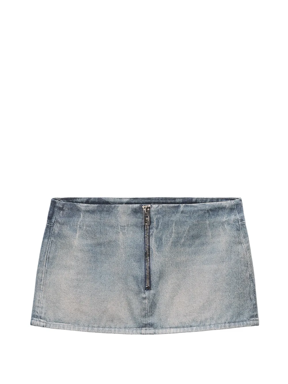 Alexander Wang Minirock aus glasiertem Denim - Blau