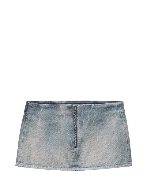Alexander Wang minijupe en jean à effet verni