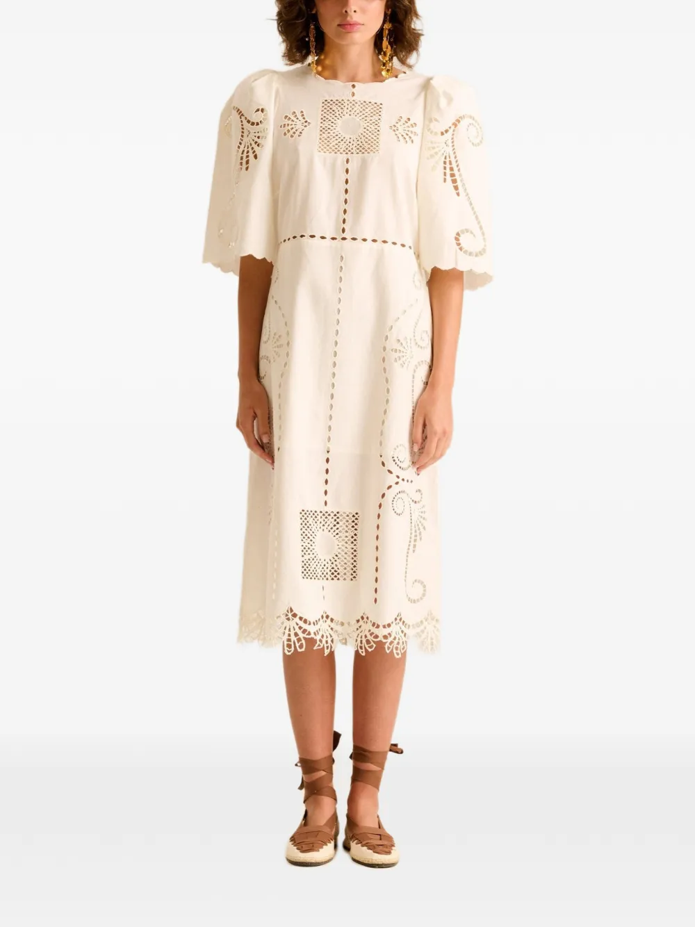 Carolina K broderie-anglaise midi dress