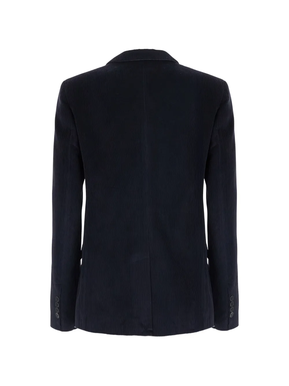 Semicouture Ribfluwelen jack Blauw