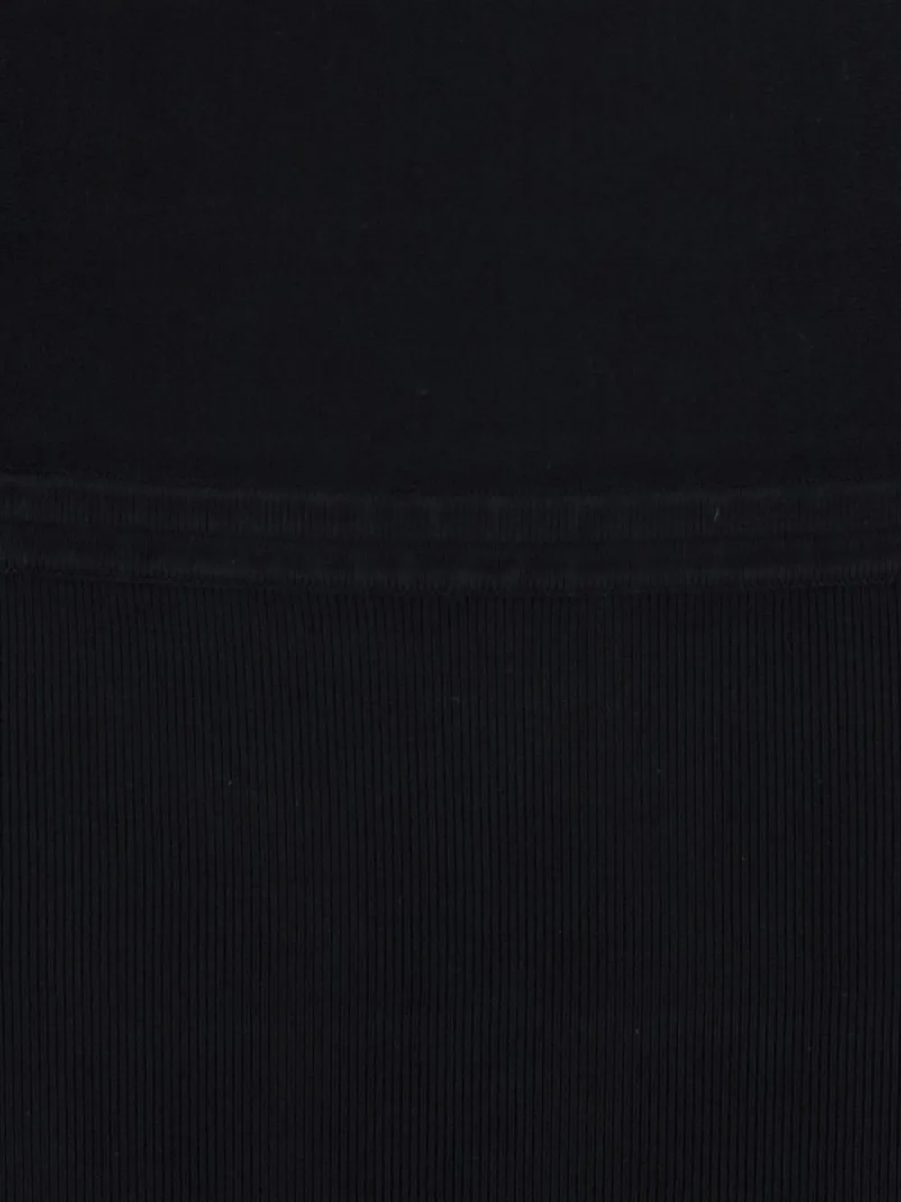 Semicouture Ribgebreide maxi-jurk met hoge hals Zwart