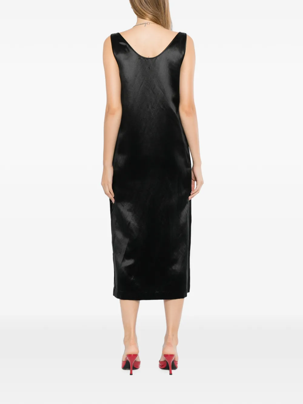 Cynthia Rowley Breakaway jurk met drukknopen Zwart
