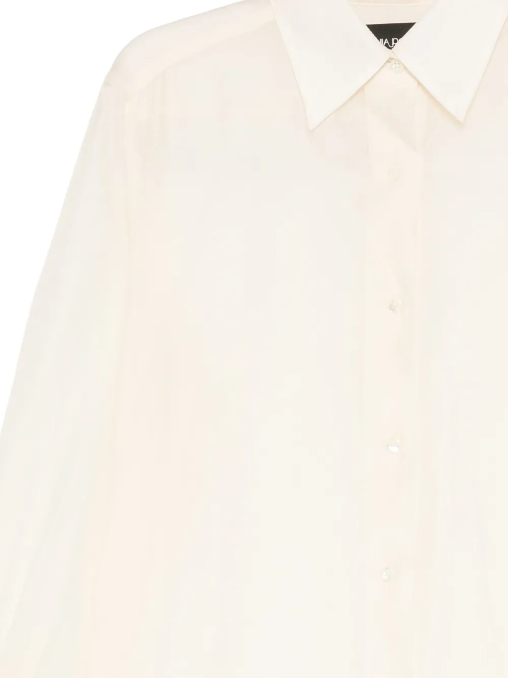 Cynthia Rowley Salina doorzichtige blouse Beige