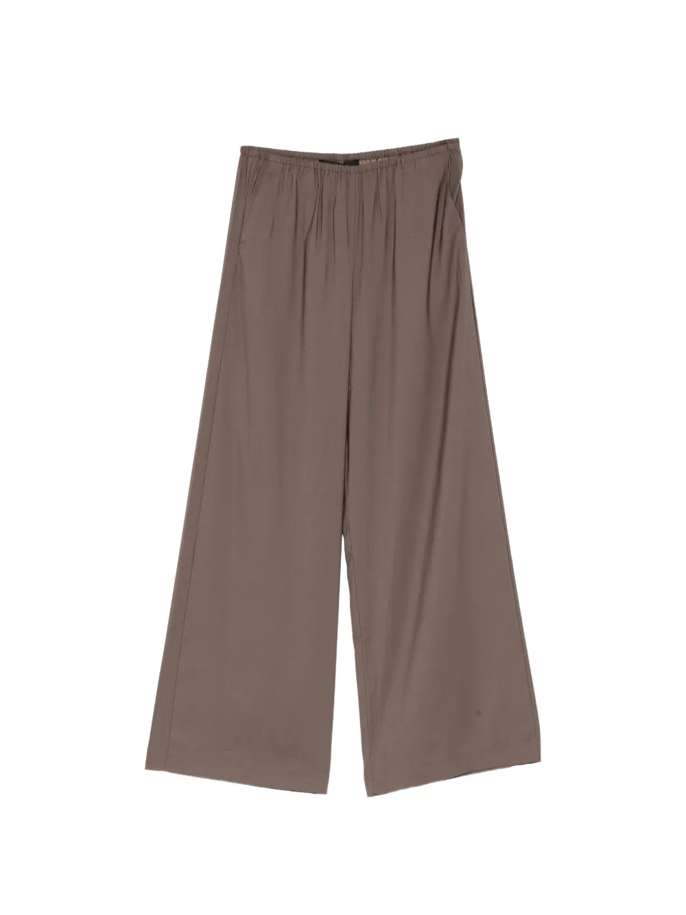 Cynthia Rowley Elasticated Wide-leg Trousers In Brown