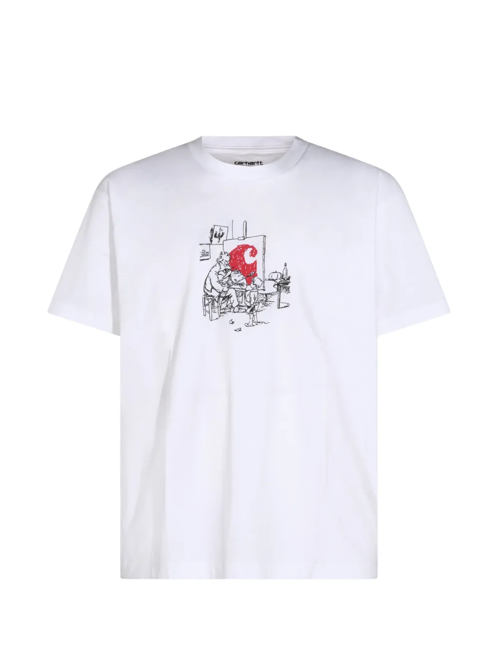 Carhartt WIP S S Old Painter T-shirt Wit