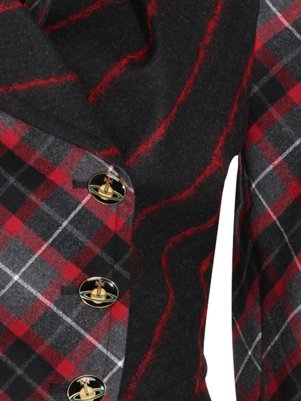 Vivienne Westwood Stormy jack met tartan-ruit Zwart