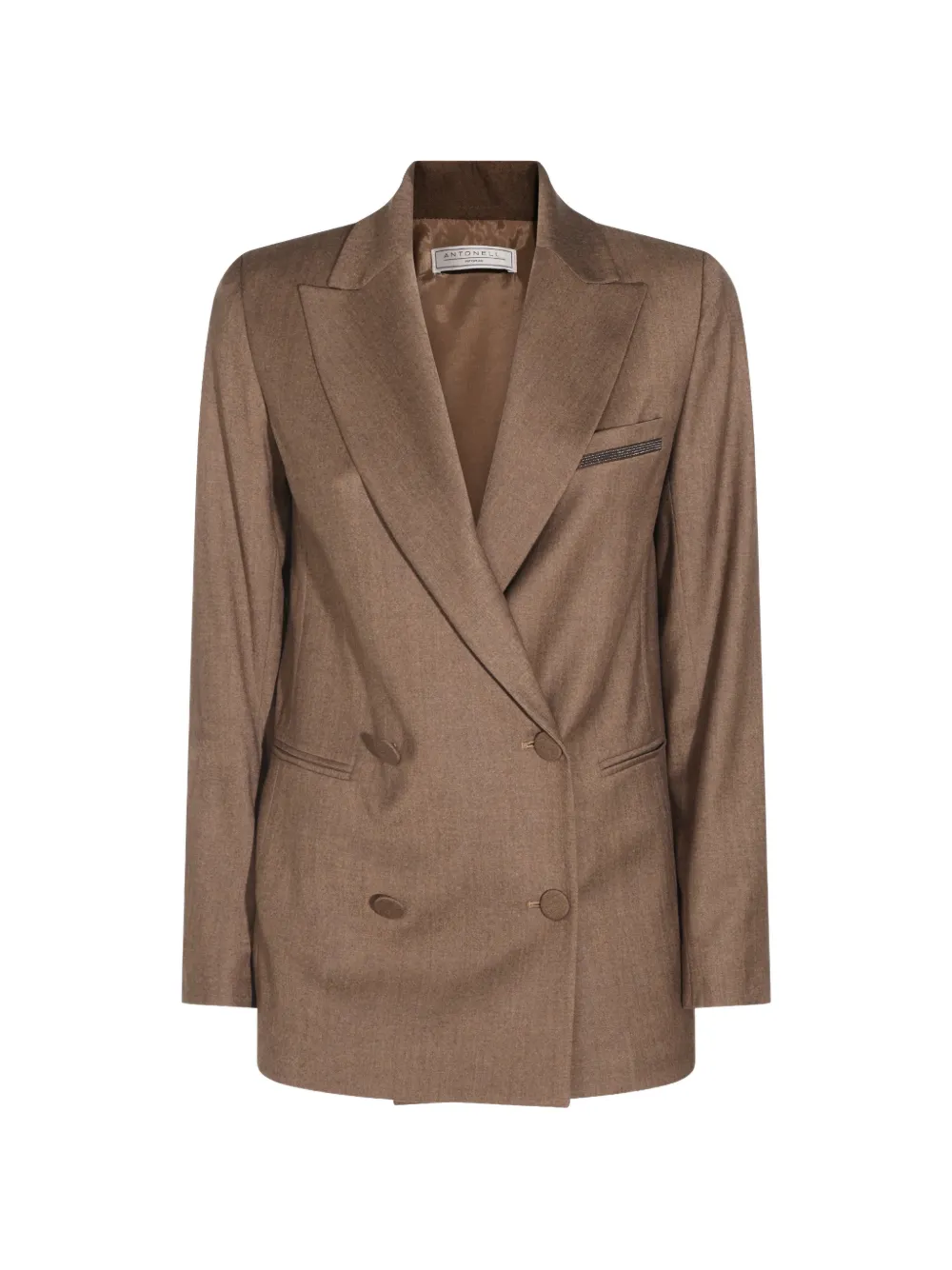 Antonelli double-breasted peak-lapels blazer - Braun
