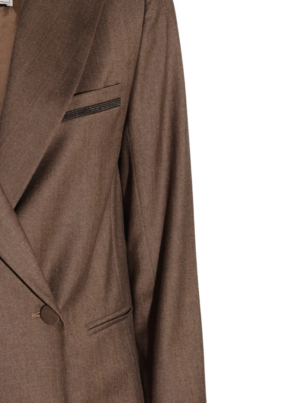 Antonelli Blazer met dubbele rij knopen en puntige revers Bruin