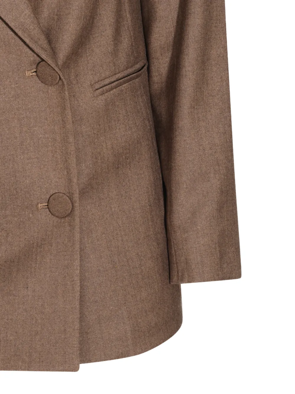 Antonelli Blazer met dubbele rij knopen en puntige revers Bruin
