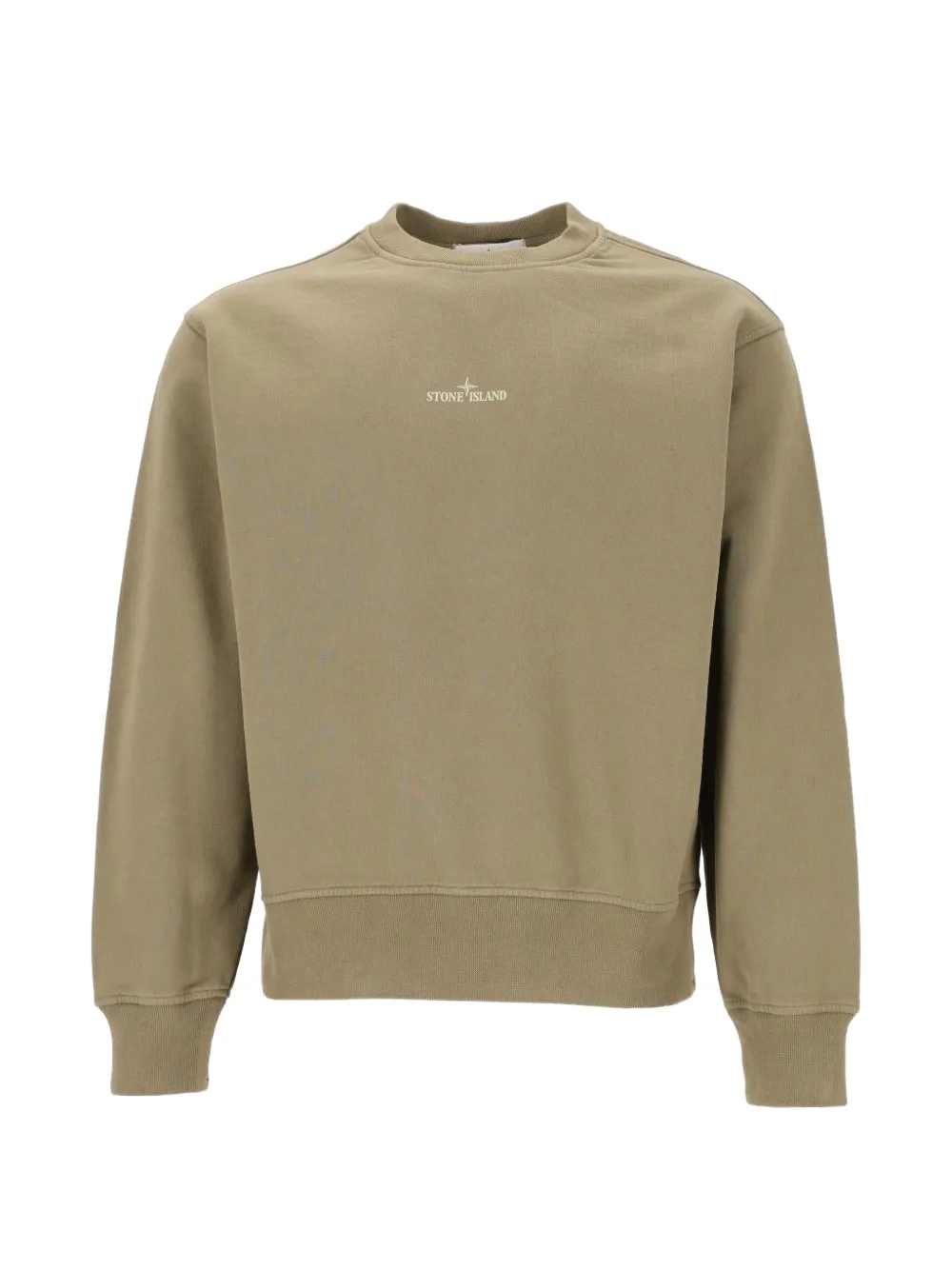 Stone Island blurred-compass cotton sweatshirt - Grün