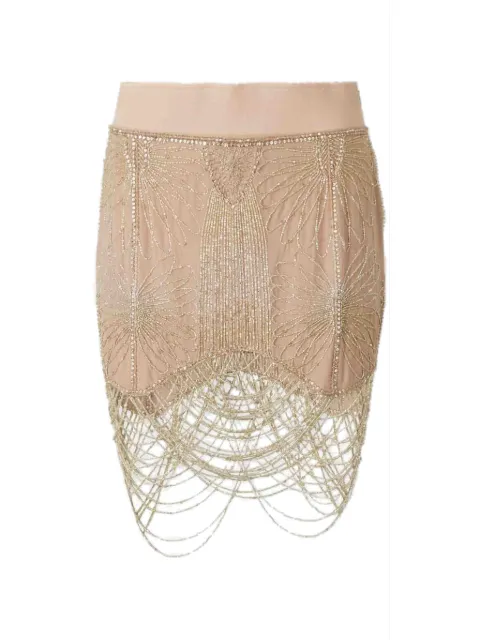 The Attico bead-embellished Petite Chandelier mini skirt
