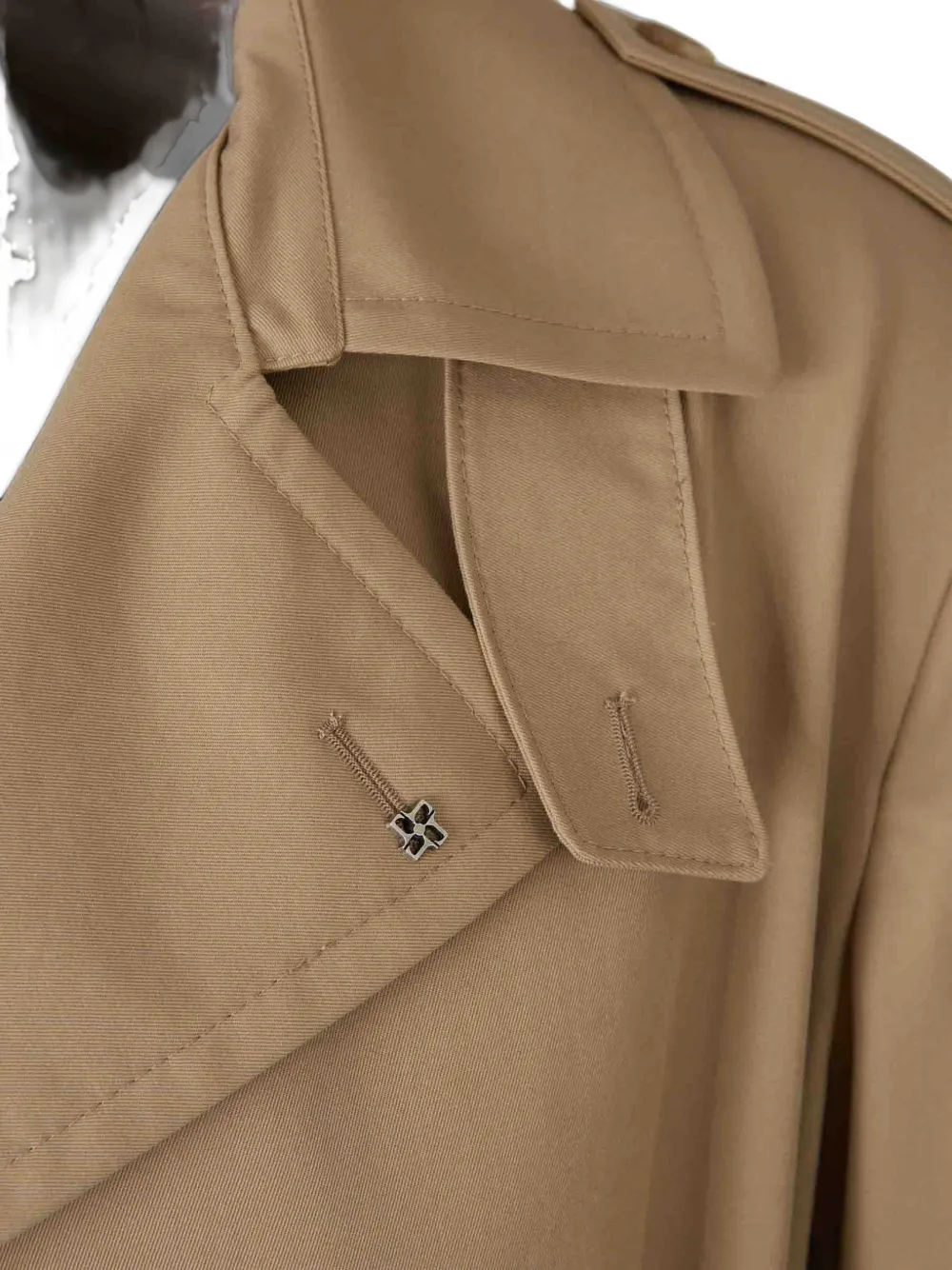 Tagliatore Trenchcoat met dubbele rij knopen en ceintuur Beige