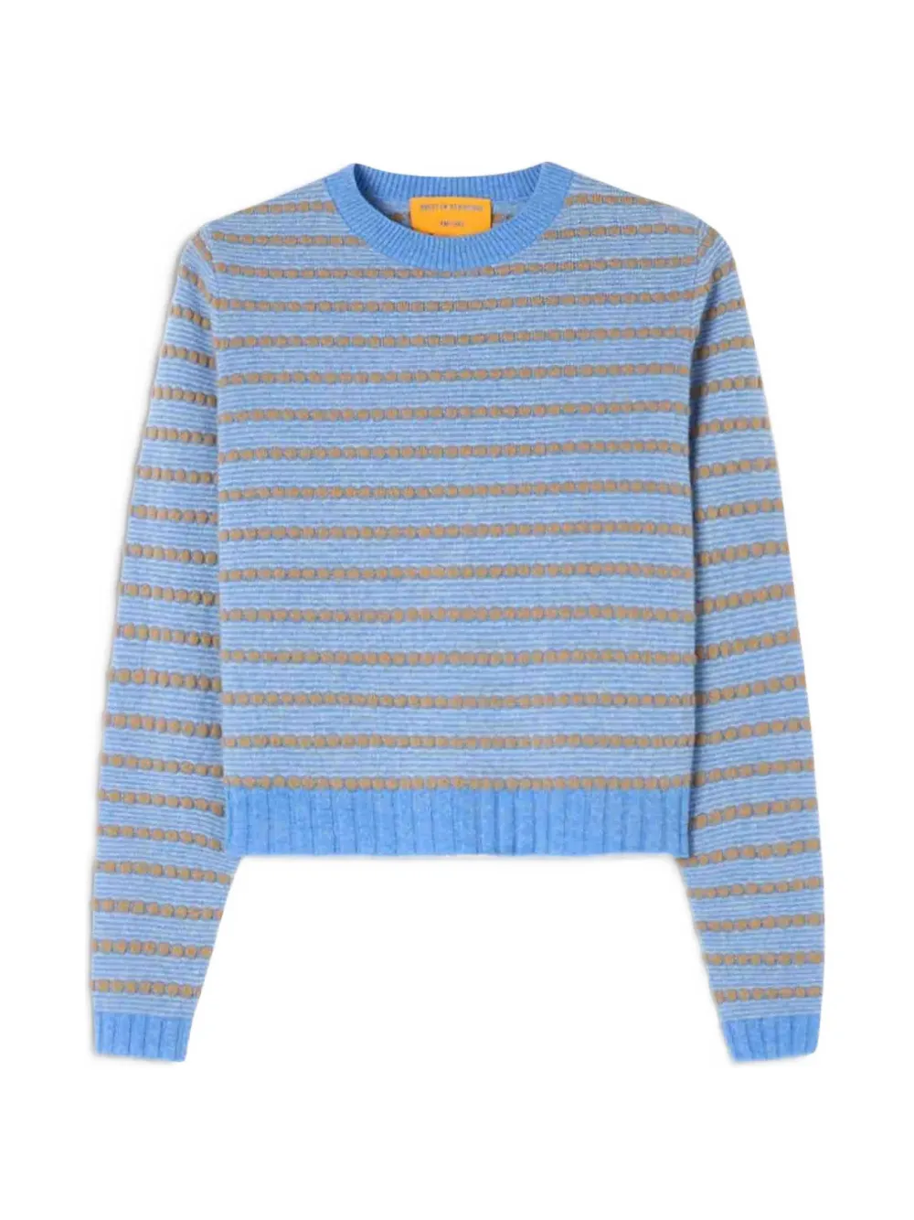 Guest In Residence Pebble striped cashmere sweater Blauw