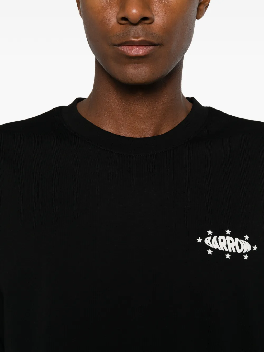 BARROW T-shirt met print Zwart
